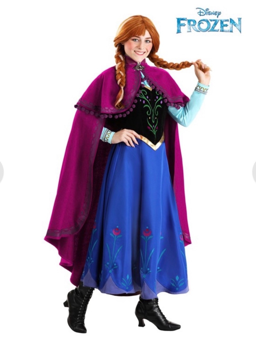 Frozen Women’s Anna Costume + Wig - Picture 3 of 7